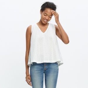Madewell Eyelet Swing Top- Size Small